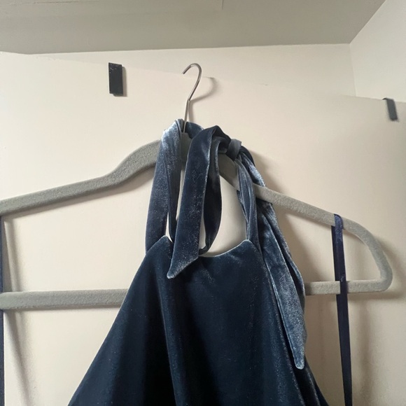 VELVET REVELRY FALLON DRESS WORN ONCE ROYAL BLUE - Picture 2 of 6